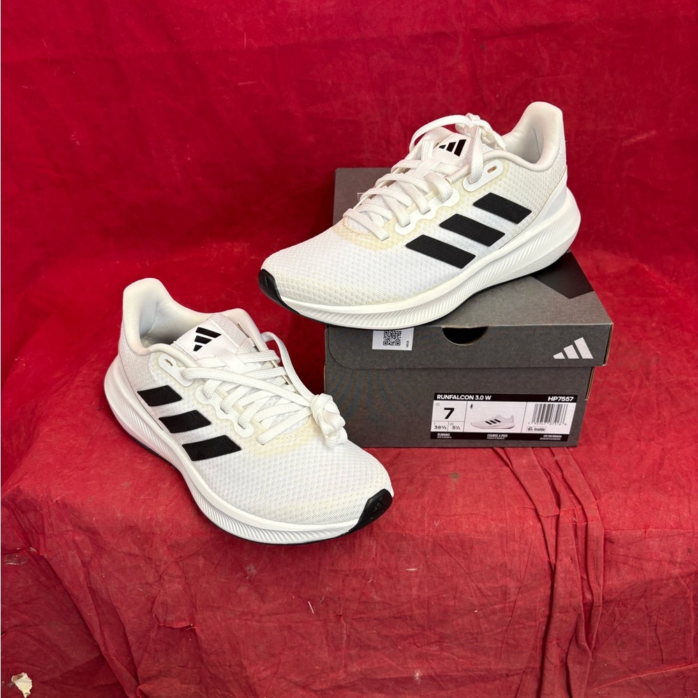 adidas White and Black Athletic Shoes